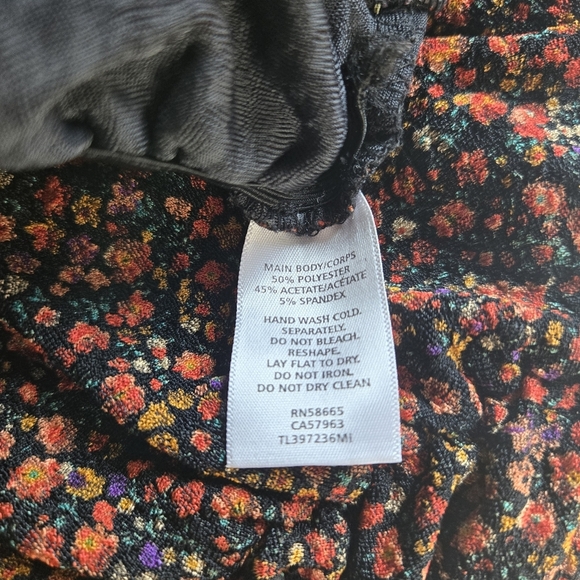 Leith Red and Orange Bodycon Mini Dress - Picture 5 of 5